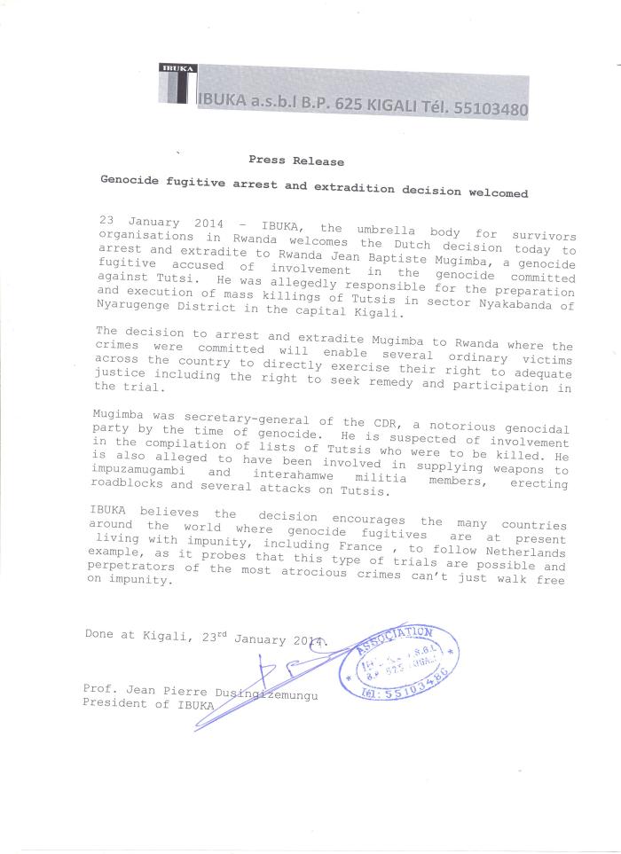 Full Press release here